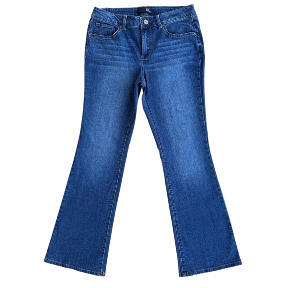 1822 Denim Mid-Rise Boot Cut Stretch Jeans ~ Size 12 - Picture 1 of 8